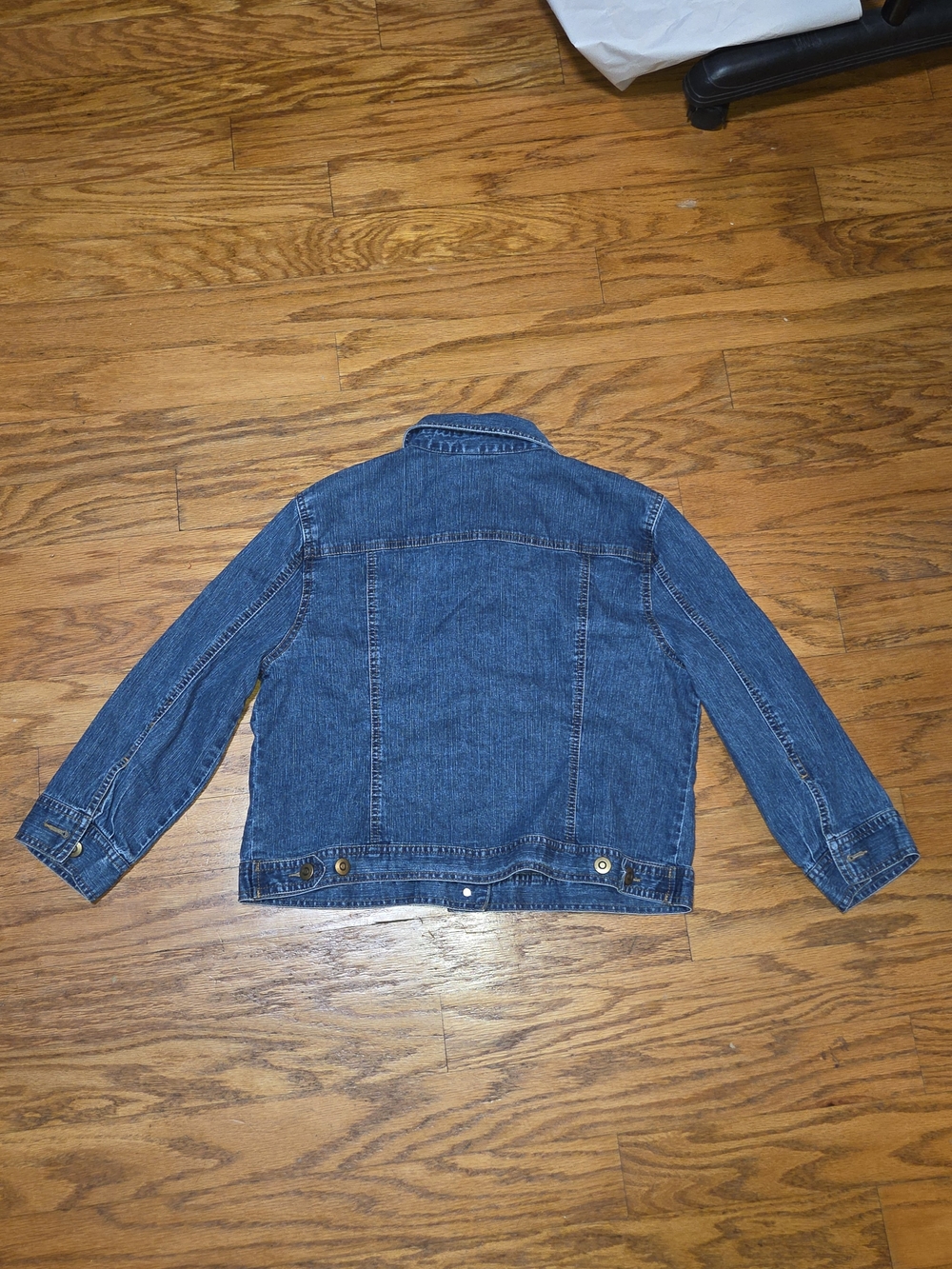 Ruby Rd. Blue Denim Button-Front Jean Jacket - Picture 3 of 3